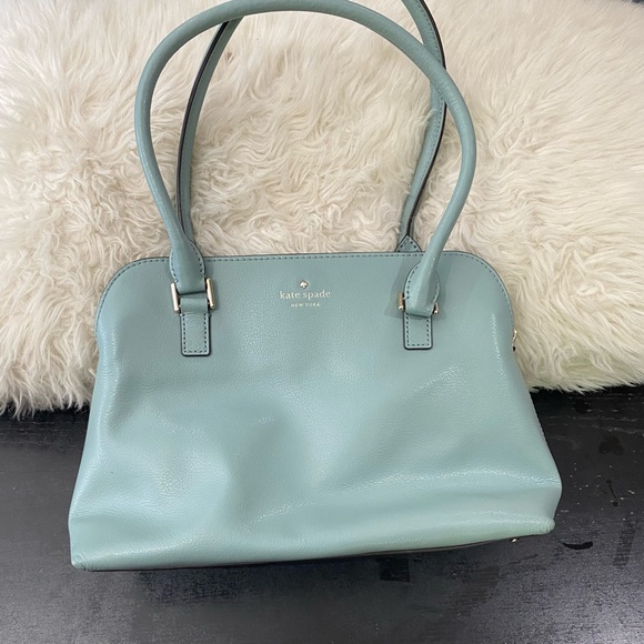 kate spade Bags Kate Spade Leather Bag Euc Tealsea Foam Poshmark